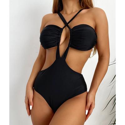 China 2021 New Breathable Colored Women's Swimwear One Piece Swimwear Custom Lace Swimwear For Female for sale