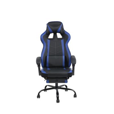 China Convertible PU Office Blue Leather Upolstered Chair Stacking Office Chair Sofa Gaming Chair for sale