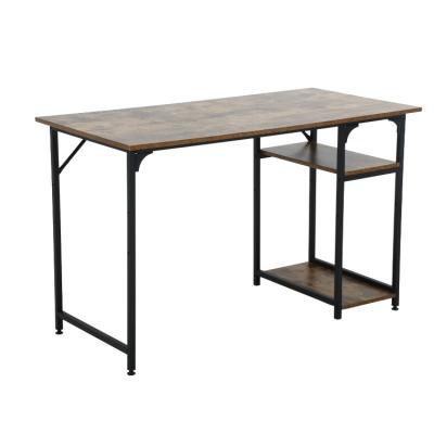 China Brown Melamine Office Desk Workstation Extendable Table Desk Wooden Desk Receptions for sale