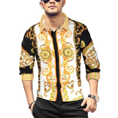 China All-match Summer Lightweight Luxury Men's Shirts 100% Cotton Men's Long Sleeve Slim Shirts Men's Shirts for sale