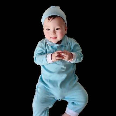 China 100% Cotton Baby Jumpsuits Long Sleeves Polo Shirt Baby Overalls Newborn Cotton Baby Clothes for sale