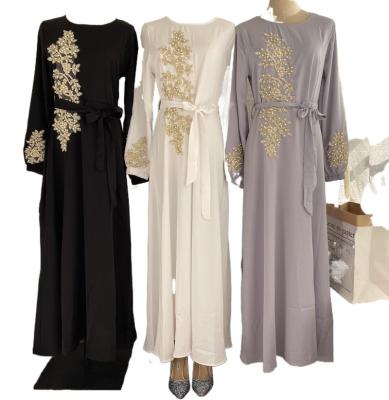 China Muslim Kaftan Kaftan Robe Elegant Robe Moroccan Hijab Islamic Clothing For Women Ramadan Dresses T1484 for sale