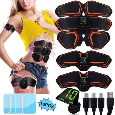 China Electric ARMS Stimulation Smart EMS Abdominal Muscle Massagers Apparatus Device Instrument with Batteries for sale