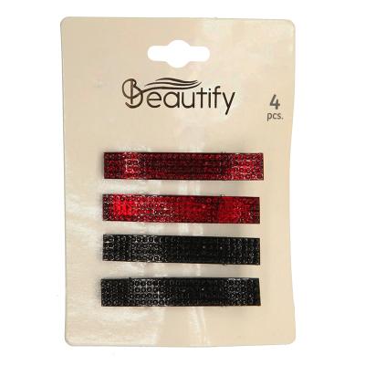 China Hair Rack 4 Count Rhinestone Non-Slip Alligator for Women and Girls Fashion Hair Barrettes Soft and Cute Style for sale