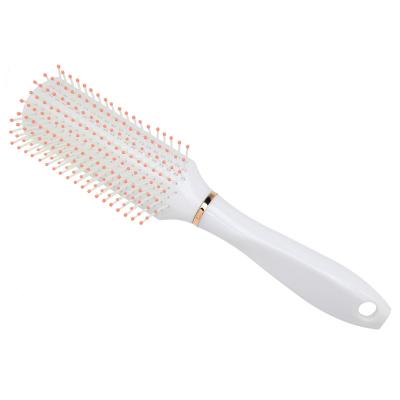 China Hair detangling 1pcs white rose gold rectangular comb for women and girls for detangling thick or thin hair salon quality no damage and ouchless for sale