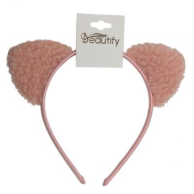 China Wholesale Cute Hair Holder Teddy Cat Headband No Damage No Slip Strong Hold Hair Accessories For Women And Girls Fashion Hair Holder for sale