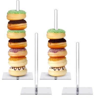 China Acrylic clear acrylic donut banquet display stand dessert cake stand dessert buffet cake display stand for sale