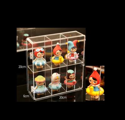 China Display Doll Desktop Dustproof Transparent Box Blind Boxed Storage Stored Model Display Stand for sale