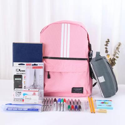 China School Back To School Kit Great Bundle Includes Several Basics School Supplies Pink Stationery Set For Girls for sale