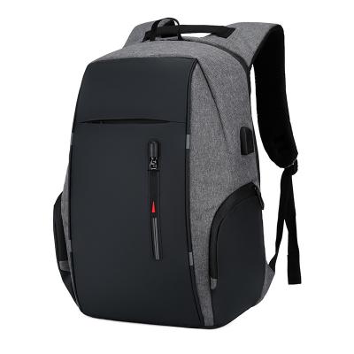 China Custom high quality hot sale waterproof logo usb filling business simple men's travel waterproof backpack with laptop compartment for sale