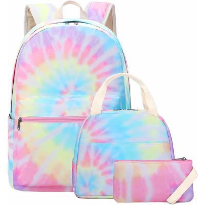 China Waterproof School Backpack Set Girls School Bookbag With Lunch Box Teens Girls Schoolbag With Laptop Compartment Travel Backpacks for sale