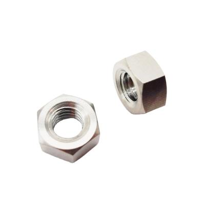 China Automotive Industry Factory Manufacture Custom Polishing DIN934 M3~M32 Titanium Hex Nut for sale