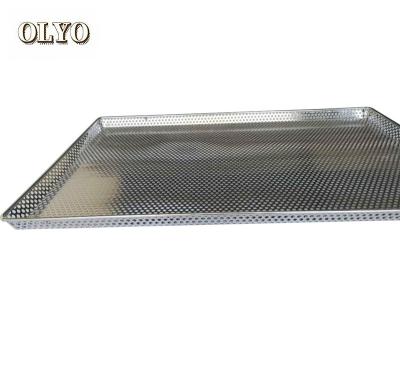 China Sustainable Customize Stainless Steel Perforated Baking Trays / Food Drying Tray for sale