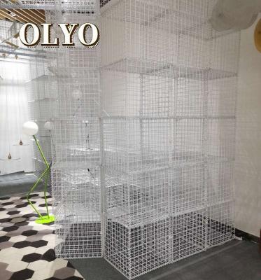 China Decorative Galvanized Welded Wire Mesh Gabion Box Plain Weave Baskets for sale