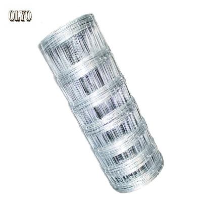 China Plain Weave Galvanized Iron Wire Farm Cattle Field Fence Mesh For Livestock for sale