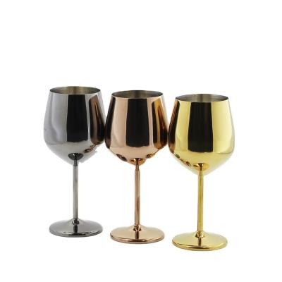 China Sustainalbe Champagne Glass Goblet Cup Vintage Martini Cup Stainless Steel-Copper Glass Wine Glass for sale