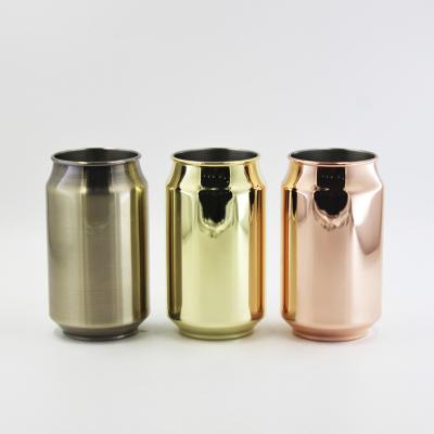 China Coffee Tea Metal Shape Box Mug Cola Beer 500ML Stainless Steel Glass Tumbler Cup Above Disposable Mug Pop for sale