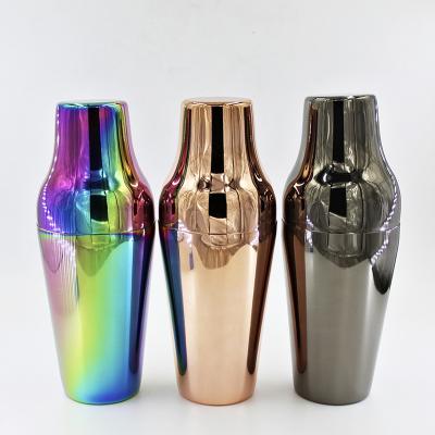 China Drink Water 600ml 2 Pieces Martini Shaker Cocktail Shakers Stainless Steel Cocktail Shaker for sale