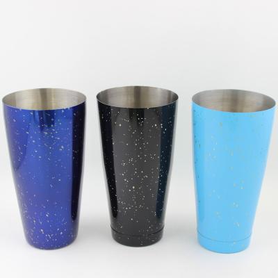 China Liquor Factory Price Stainless Steel Mixing Multicolor Weighted Cocktail Shaker Boston Shaker for sale