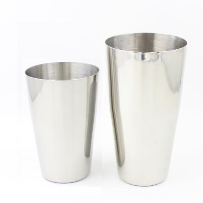 China Unweighted Liquor Stainless Steel Cup Boston Blend Polishing Mix Unweighted Cocktail Shaker For Bar for sale