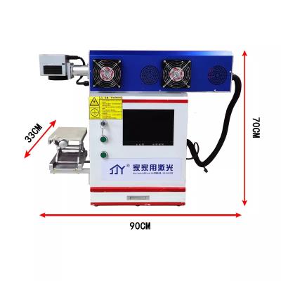 China 30w 50w jewelry mini small CO2 automated loading UV laser cutting fiber laser printer metal steel spotting printing machine for sale