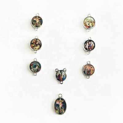 China Seven Sorrows Metal Religious Pieces for Rosary Making for sale