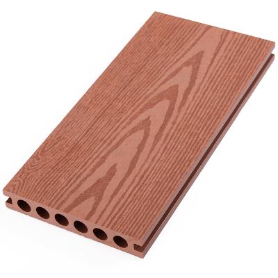 China Modern Easy Durable Exterior Wood Wpc Installation Plastic Composite Flooring Decking for sale