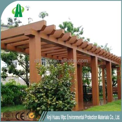 China Easily assembled waterproof composite wooden cheap price wpc pergola 20178253 for sale