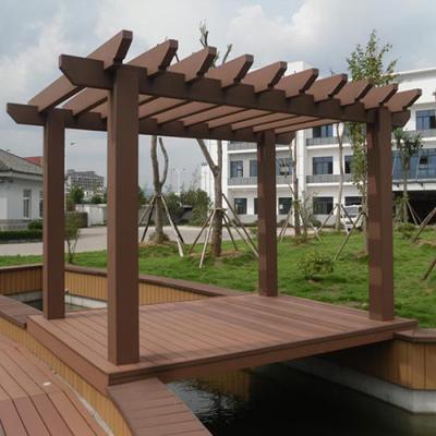 China Easily Assembled Wpc Garden Pergola Waterproof for sale