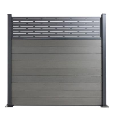 China Easily Assembled WPC 180x180cm UV Resistant And Waterproof UV Resistant Outdoor Plastic Composite Wood Patio Garden Fence for sale