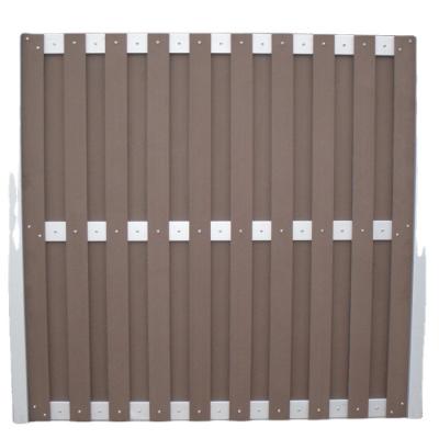 China Eco - Friendly Easy Installation Wood Plastic Composite Garden Fence Waterproof for sale