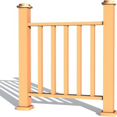 China Easy Assembled Wpc Balustrade Easy Installation Exterior Railing for sale