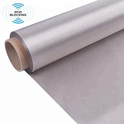 China Single copper nickel conductive EMI shielding material/Cloth fabric rfid blocking for credit card and passport protector for sale