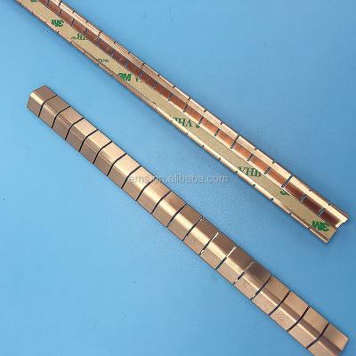 China EMI Beryllium Copper Fingerstock Shielding Spring /Gaskets for Cabinet Doors for sale