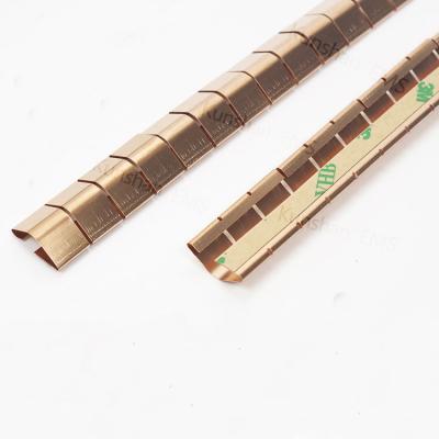 China Ward EMI frame shielding electronic fingerstock metal stamping beryllium copper finger stock shrapnel for sale