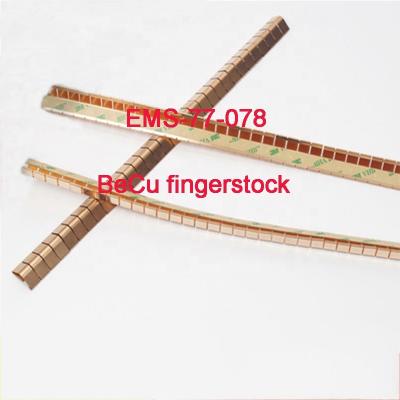 China Cabinet Doors EMI/EMC Shielding Beryllium Copper Finger Stocks For MRI Room Mrd ECU Finger Strips And Pad for sale