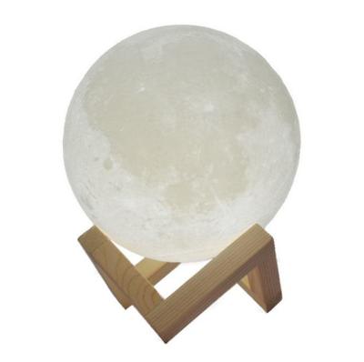 China Hot Sale Plastic+wood Amazon 3D Lunar Print Lamp Multi Color Moon Lamp for sale