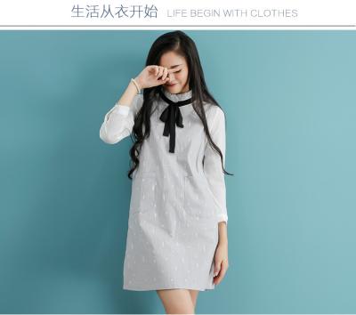 China fashion high collar  chiffon shirt with cotton shoulder-straps à venda