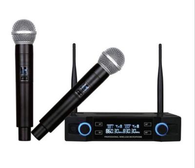 China Handheld Microphone Small UHF Microphone Portable Tiny Portable Wireless Karaoke KTV Professional Microphone for sale