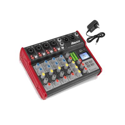 China BT Digital Small Piglet 6 Channel Lightweight DJ Console Mixer w/ USB Compatible Audio Interface-Mixing Panels for Studio Recording for sale