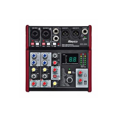 China Audio DJ Mixer / Mini Part Professional 4 Channel For Computer Recording for sale