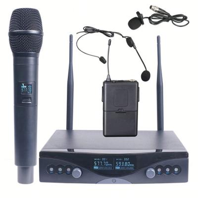 China Small Microphone High Performance Tiny Portable Wireless PA System Professional UHF for sale