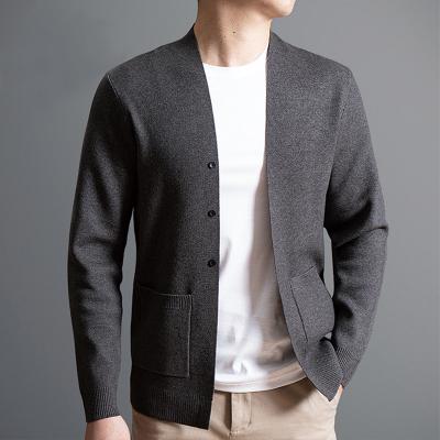 China Warm Cardigan Spring Fall Cashmere Knitted Casual Cardigan Sweaters For Men for sale