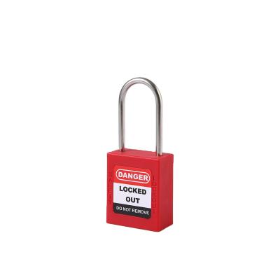 China Hot Selling Labor Safety Lockout Padlock High Security Buckle High Security Durable Steel Padlock With Key for sale