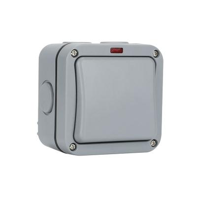 China IP66 copper single-opening, dual-control switch and socket waterproof for outdoor and indoor use GWP-20 for sale