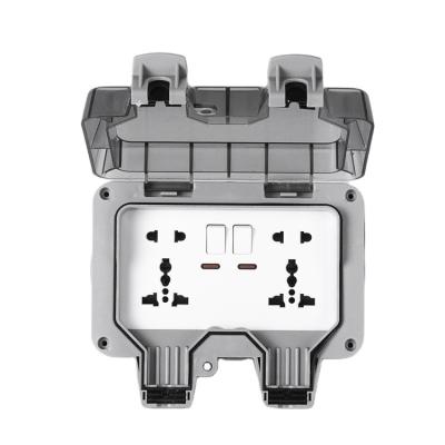 China WPS-CN204 Residential / Multipurpose Waterproof Outdoor Switch Outlet Wall Switch Socket Box for sale