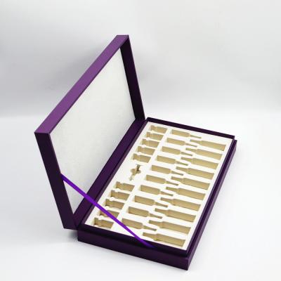 China CCNB  Skin Beauty Cardboard Cosmetic Box Rigid Kit With Customized Cutouts EVA Inlay for sale