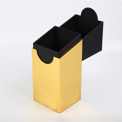 China Presentation Wine Bottle Gift Box Top Open Flip lid Single brandy box for sale