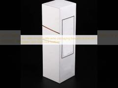 two sides single bottle wine packaging box with bottle neck protect and crash lock bottom