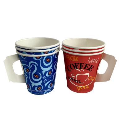 China High Quality Recyclable Biodegradable Single Layer Wallpaper Paper Cups With Handles for sale